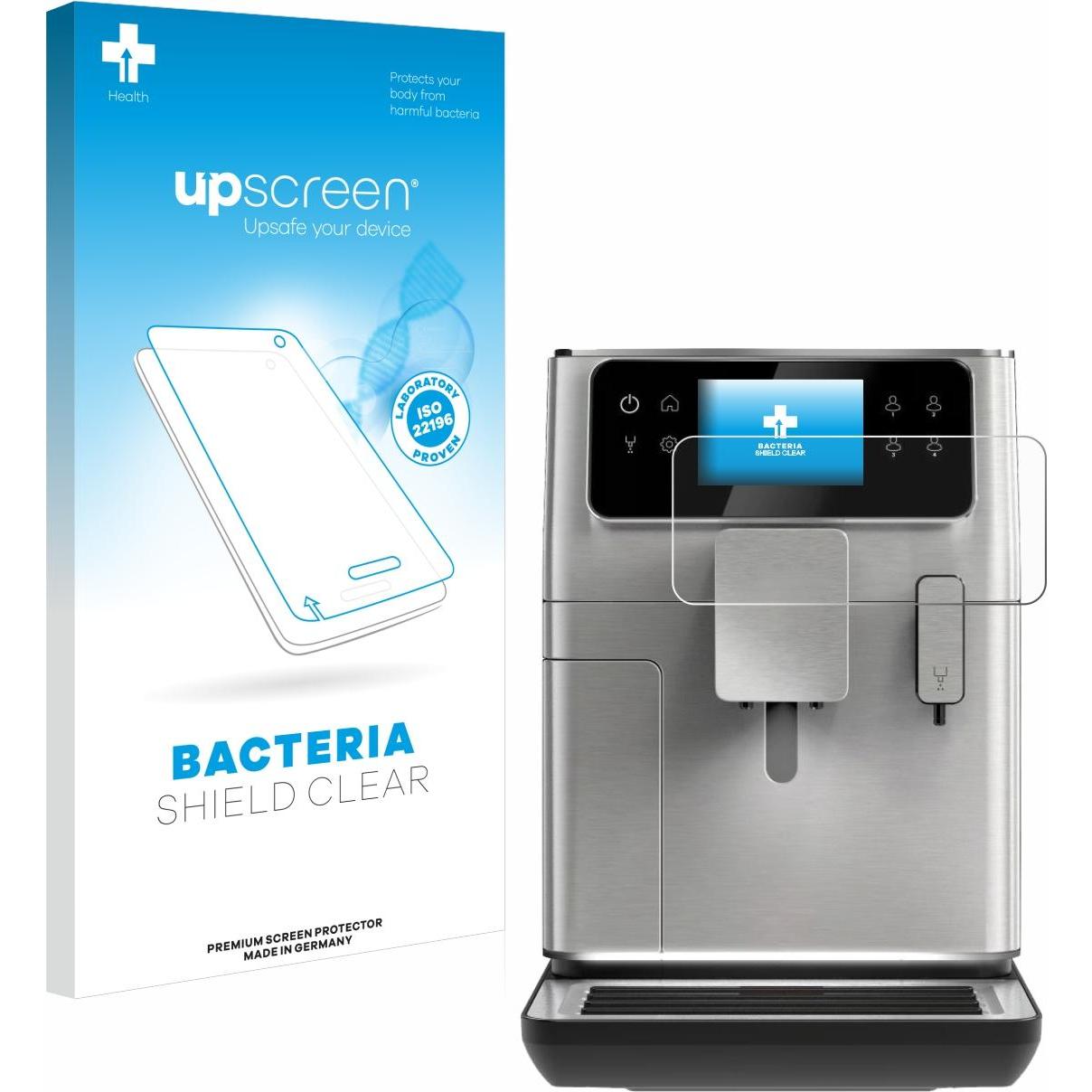 upscreen Schutzfolie Displayschutz Displayschutzfolie Folie Klar antibakteriell, Zubehör Kaffeemaschinen, Transparent