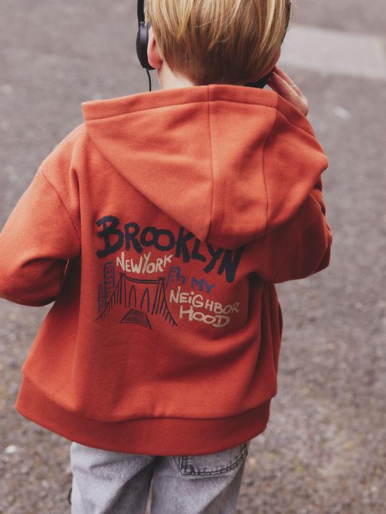 Immagine prodotto Vertbaudet Bedruckte Jungen Kapuzensweatjacke mit Recycling-Polyester (86)