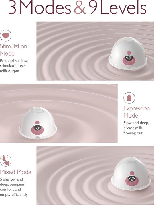 Produktbild Momcozy M5 Wearable Breast Pump Red Double Packs