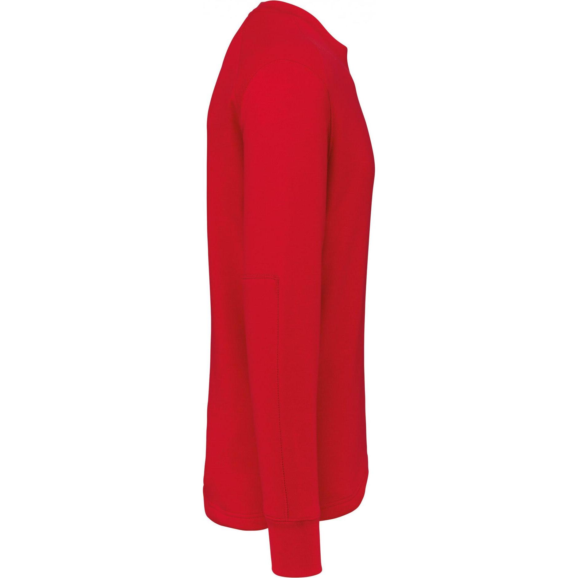 Thumbnail - Kariban, Herren, Pullover, Sweatshirt mit montierten Ärmeln, Rot, (XXL)