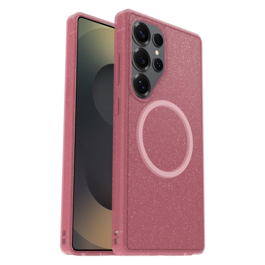 OtterBox Symmetry Clear Mit Magnets (Samsung Galaxy S25 Ultra), Smartphone Hülle, Pink