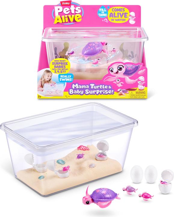 Productafbeelding Zuru Pets Alive - Mama Turtle & Baby Surprise (19.50 cm)