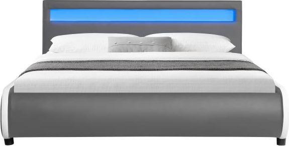 Immagine prodotto Juskys Letto imbottito Siviglia con LED (140 x 200 cm)