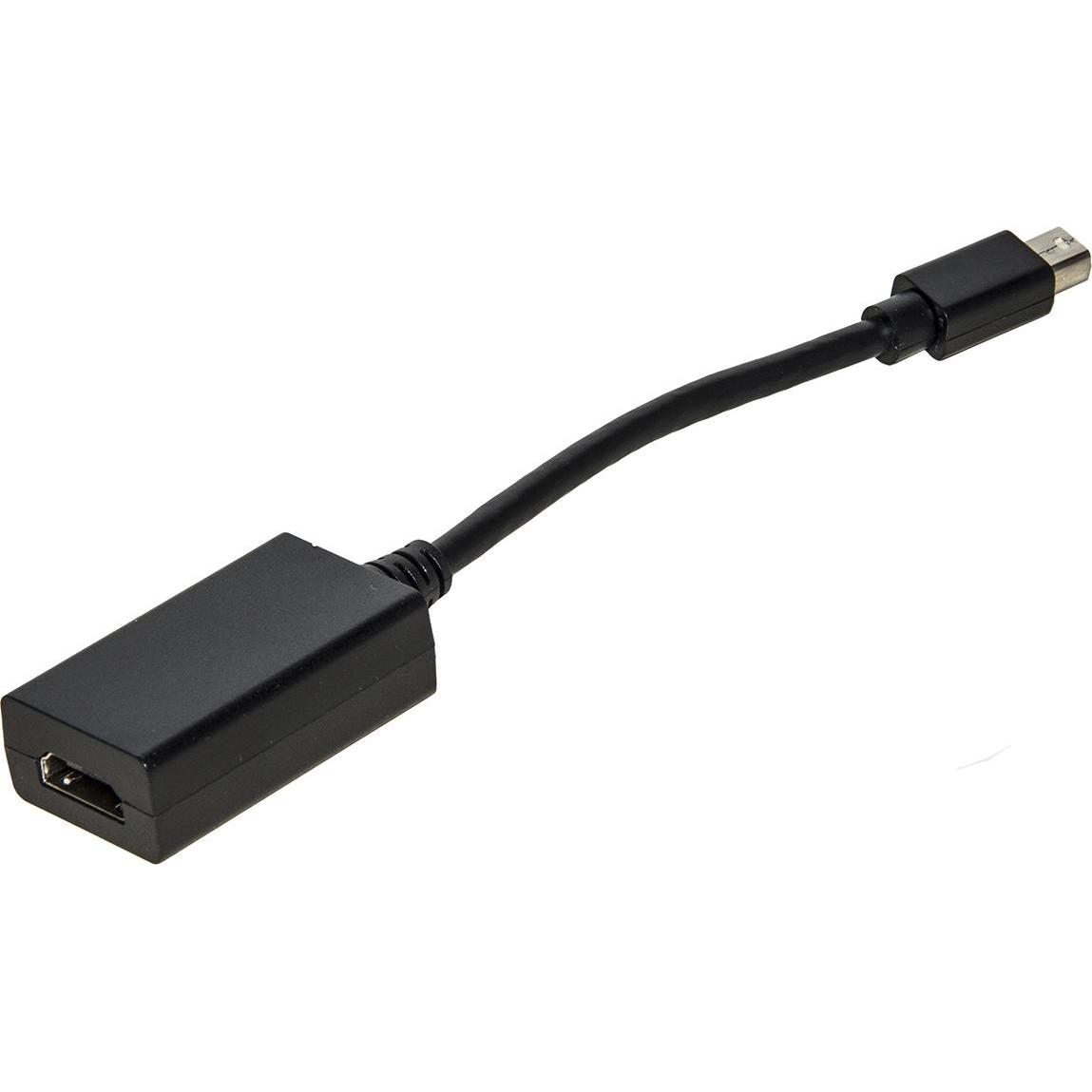 Link Accessori LKADAT123 0,15 m Mini DisplayPort HDMI Nero (Mini DP, HDMI, 15 cm), Adattatore dati + video, Nero