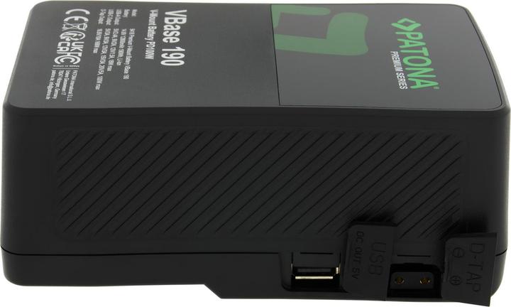 Actual product image Patona Premium V-Mount 190Wh PD100W (Camera battery)