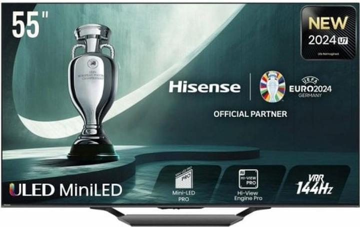 Produktbild Hisense TV 55U7NQ (55", U7N, Mini-LED, 4K, 2024)