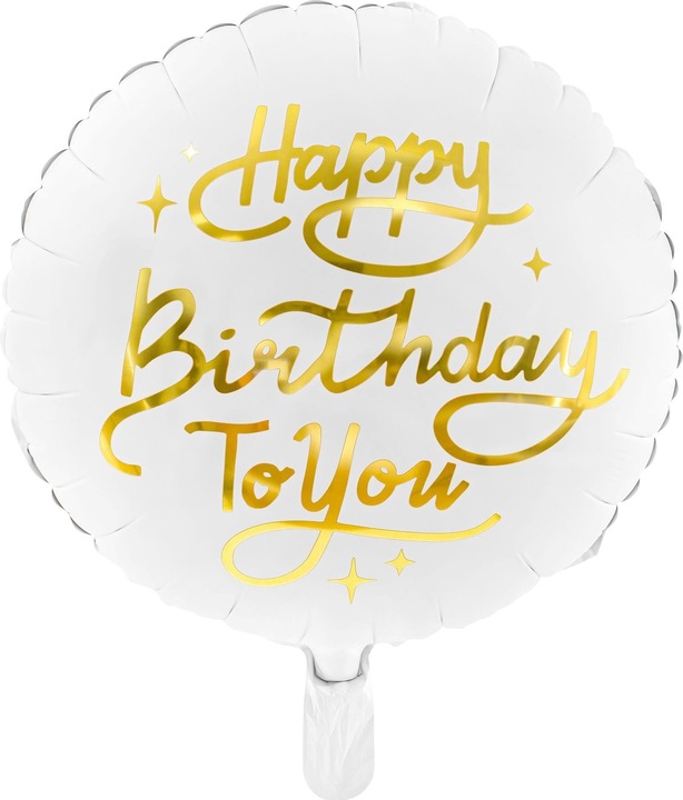 Immagine prodotto Partydeco Palloncino in foil Buon Compleanno Oro/Bianco