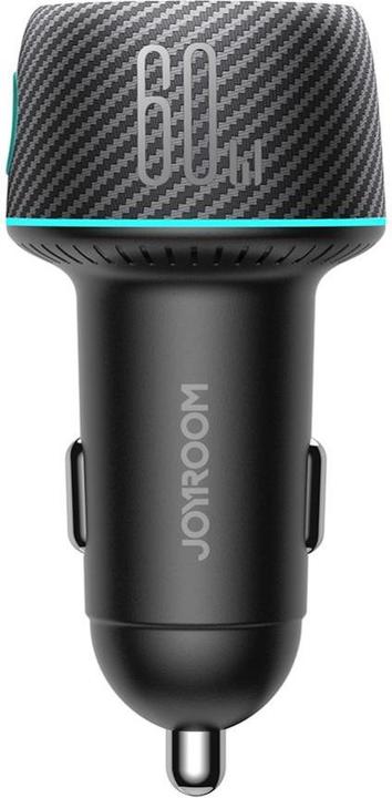 Image du produit Joyroom Chargeur de voiture multi-couleurs avec USB-A+USB-C 60W - Noir