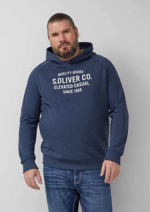 Produktbild s.Oliver Sweatshirt Kapuzenpullover mit Raglanärmeln und Frontprint (XXL)