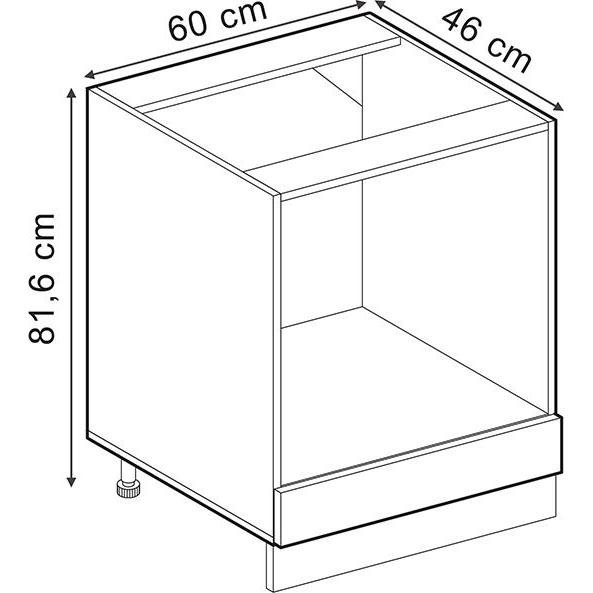 Thumbnail - Vicco, Regal, Herdumbauschrank R-Line, Anthrazit Hochglanz/Anthrazit, 60 cm ohne Arbeitsplatte