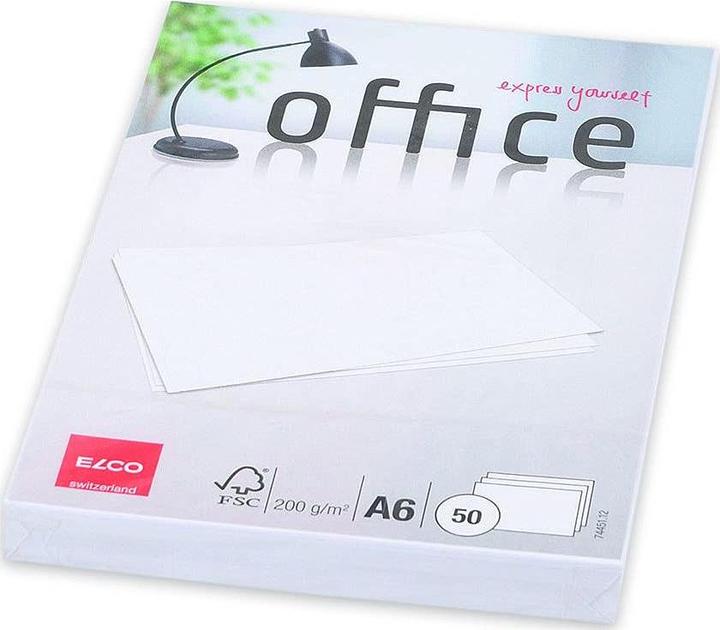Elco Schreibkarten Office (A6, 200 g/m², 50 x)