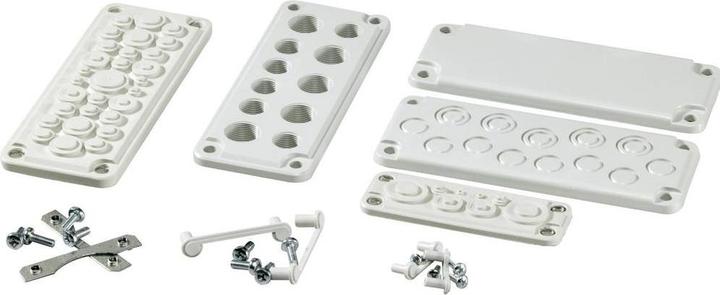 Actual product image Fibox FMC 25F Kabelgennemføringsplade Terminal diameter (max.) 26 mm Termoplast Gråhvid (RAL 7035)