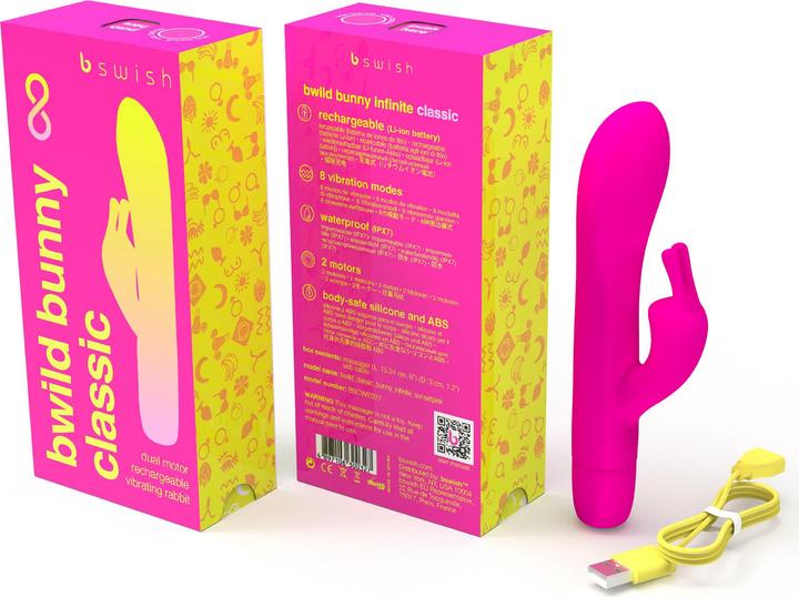 Actual product image Bswish B Swish - Bwild Bunny Infinite Classic Vibrador Recargable Silicona Rosa