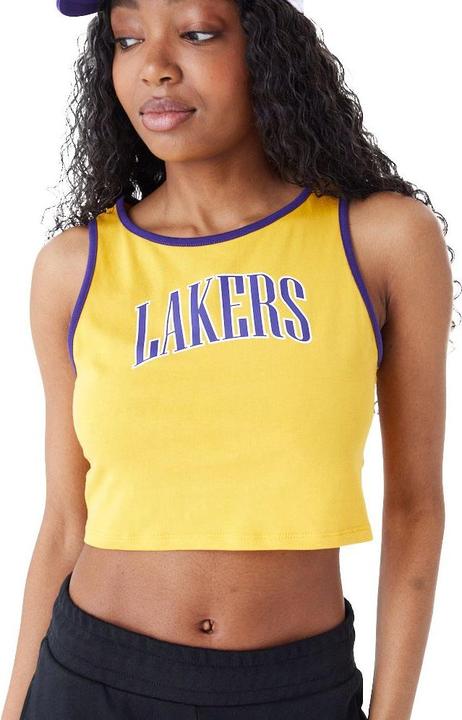 Actual product image New Era Ladies Crop Tank Top Los Angeles Lakers - XL (XL)