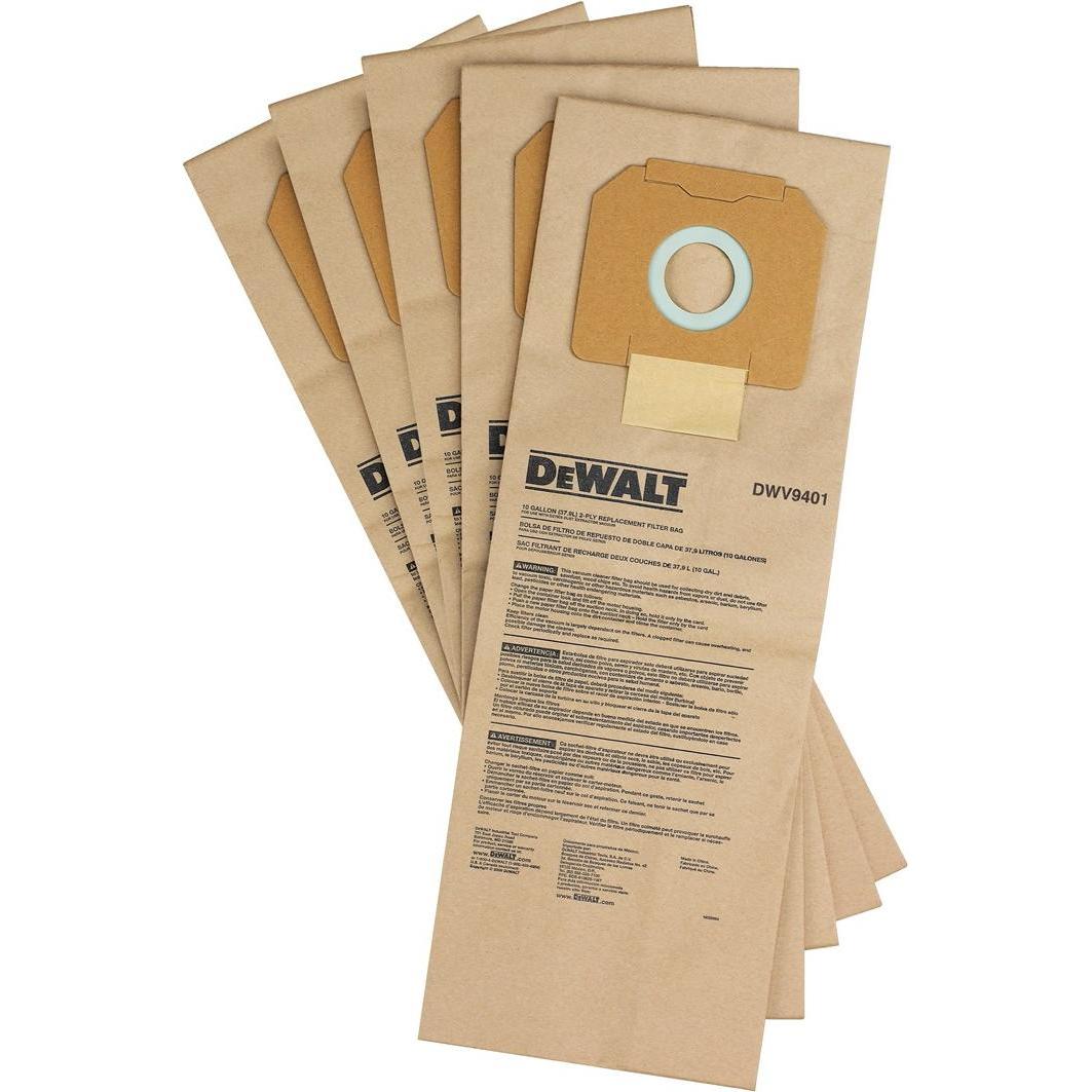 Thumbnail - DeWalt Fleece Bag for DWV902M (Pack of 5), Staubsaugerbeutel