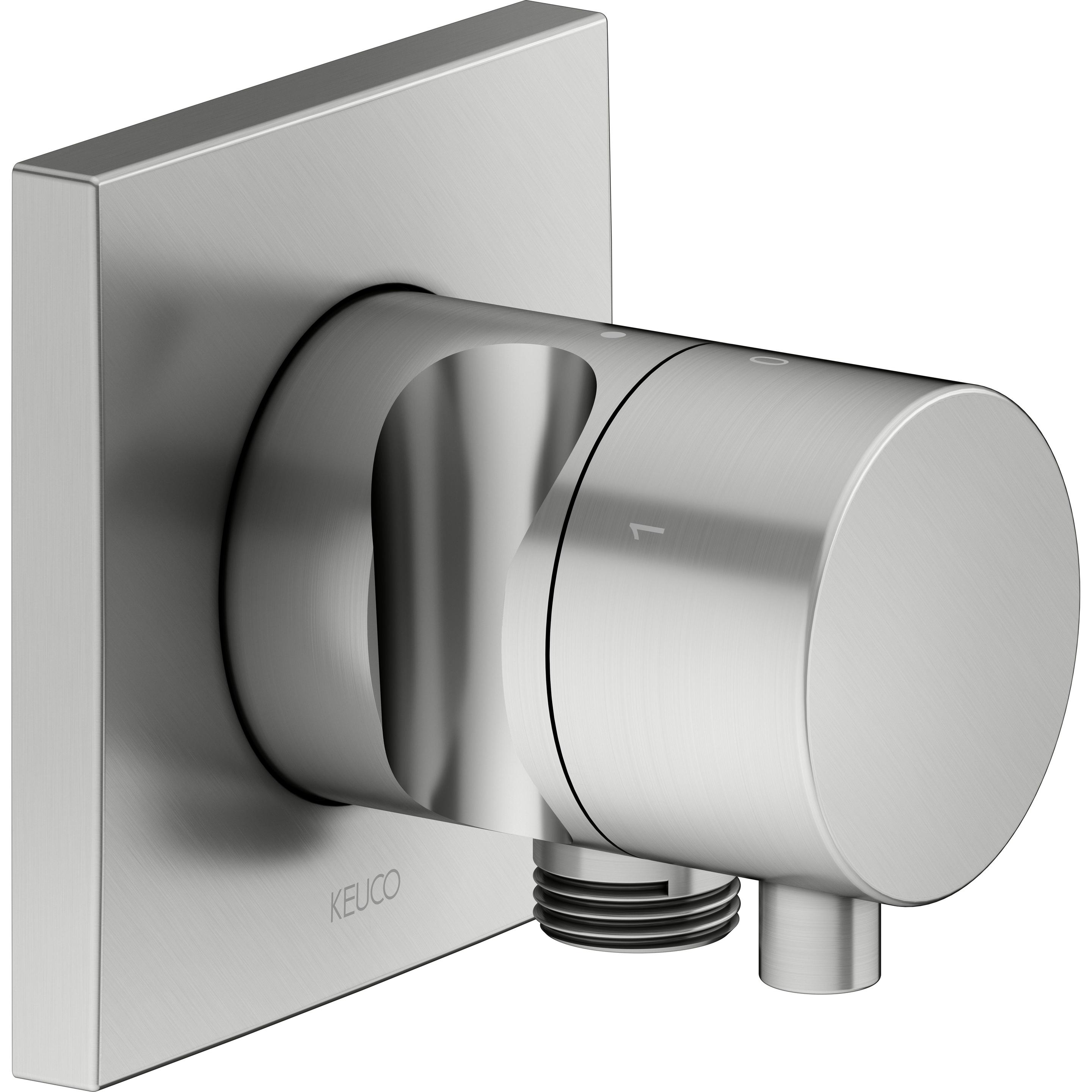 Keuco, Badarmatur, IXMO Umstellventil UP 3 Verbraucher, Schlauchanschluss, Comfort Griff und Brausehalter, mit Ab