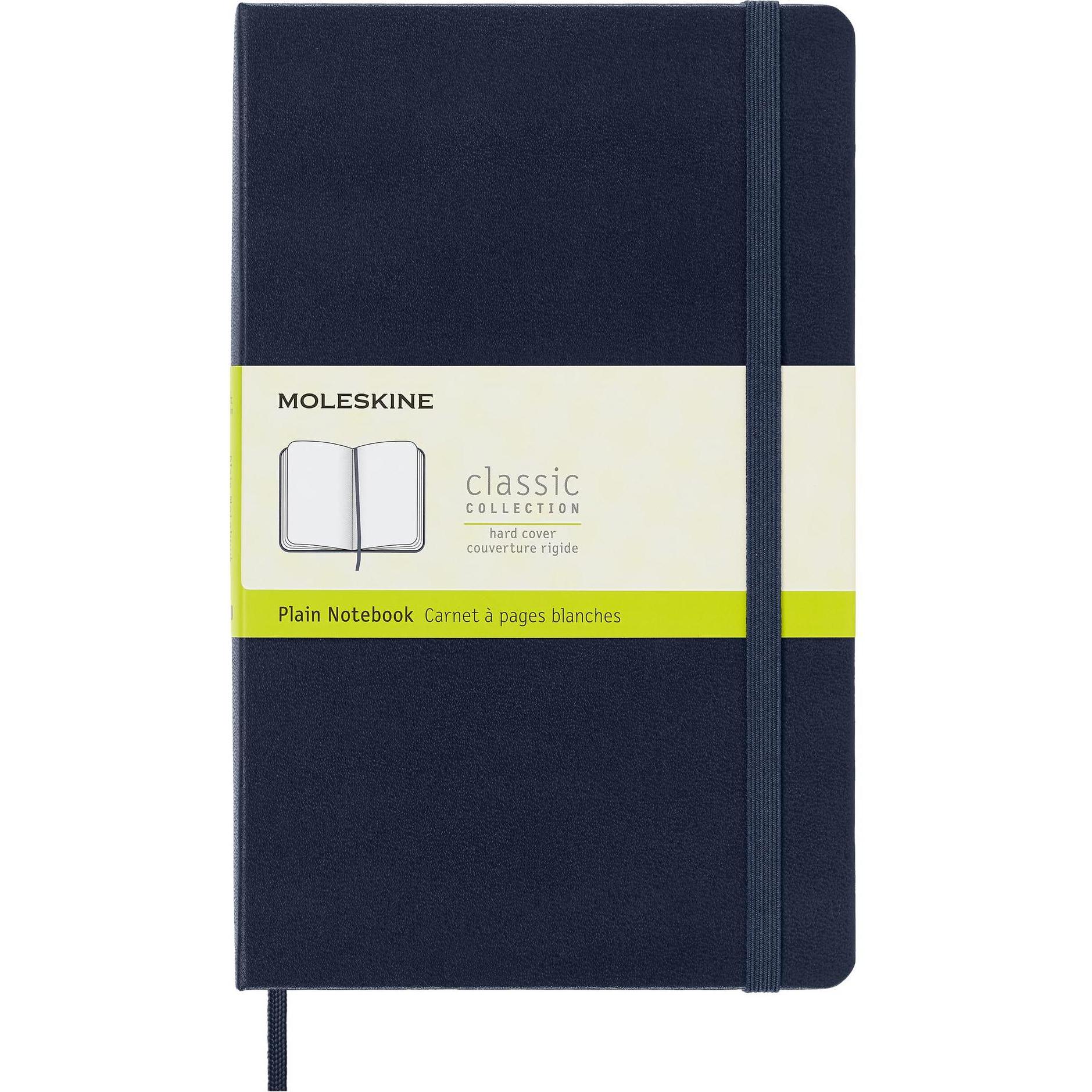 Moleskine, Heft + Block, Classic L (A5, Blanko, Harter Einband)