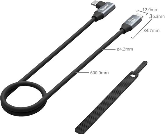 Produktbild SmallRig USB C – USB C (0.60 m, USB 3.2 Gen 2x2, 100 W)