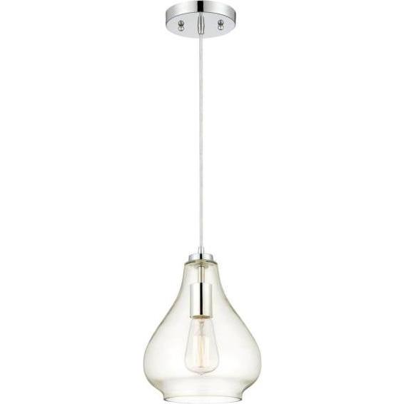 Westinghouse, Pendelleuchte, Pendelleuchte Chrom / Klarglas mit 1 Lampe (E27)