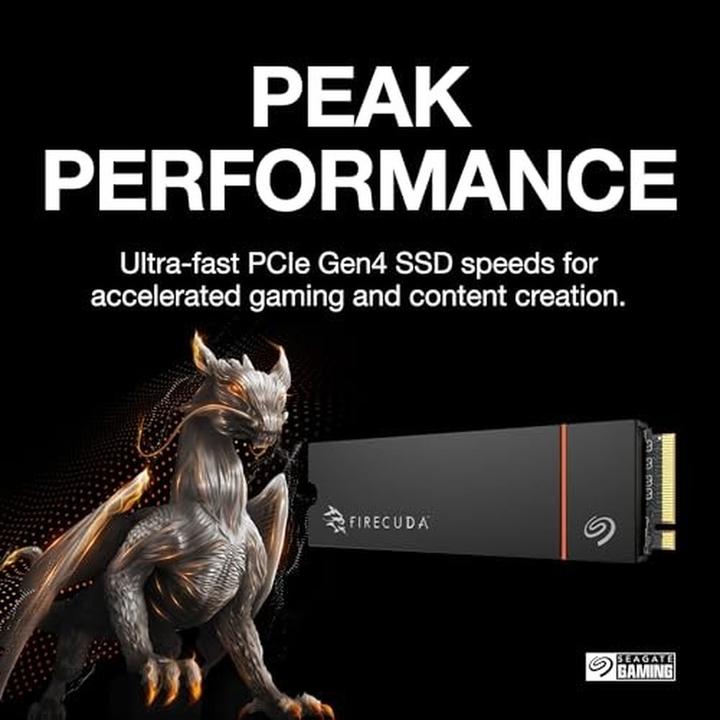 Actual product image Seagate FireCuda 530R with Heatsink (2000 GB, M.2 2280)