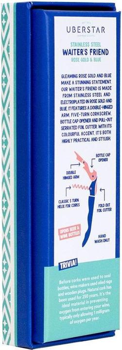 Actual product image Uberstar Corkscrew Waiter's Friend Rosegold (Corkscrew)