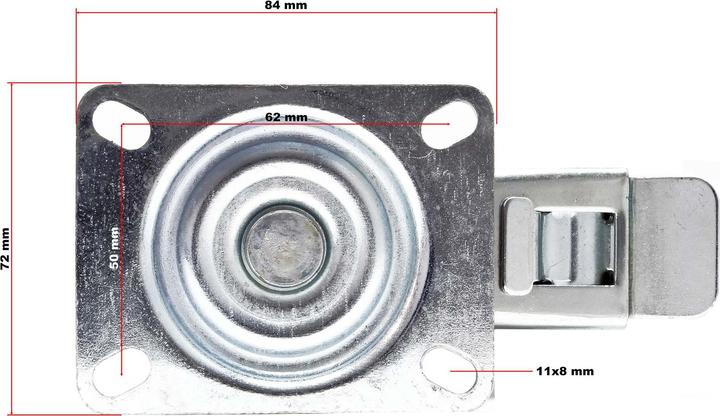 Produktbild Wiltec Doppelstopp-Lenkrolle Set