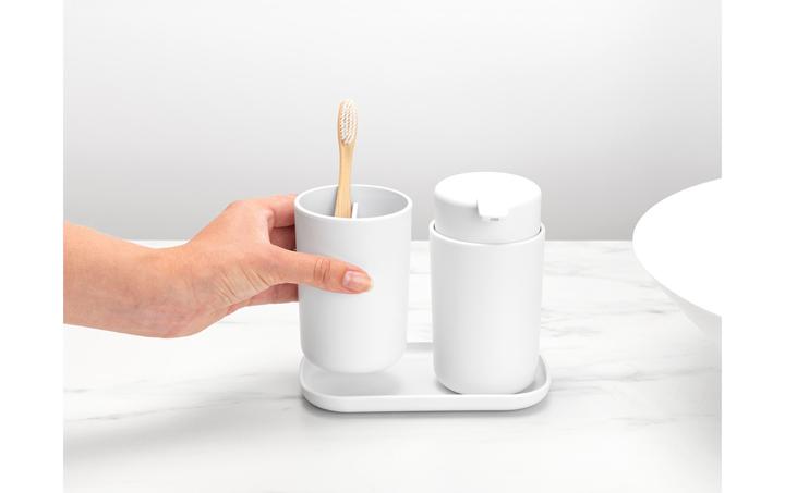 Produktbild Brabantia Seifenspender-Set mit Zahnputzbecher und Schale