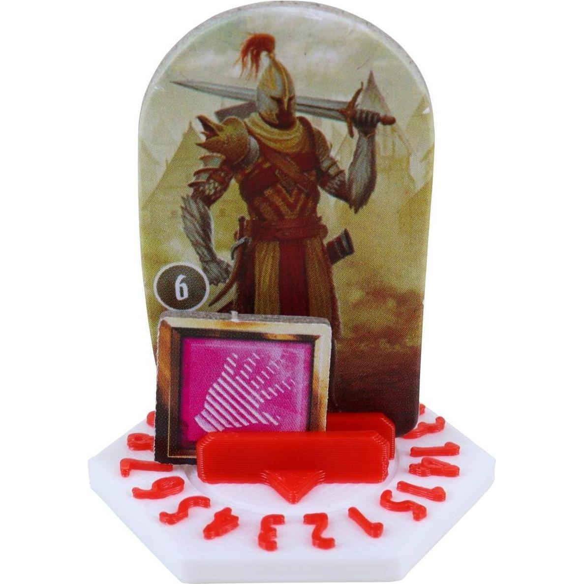 Feldherr Dial Base für Gloomhaven, Frosthaven & Pranken des Löwen, rot/schwarz (Materiale sintetico)