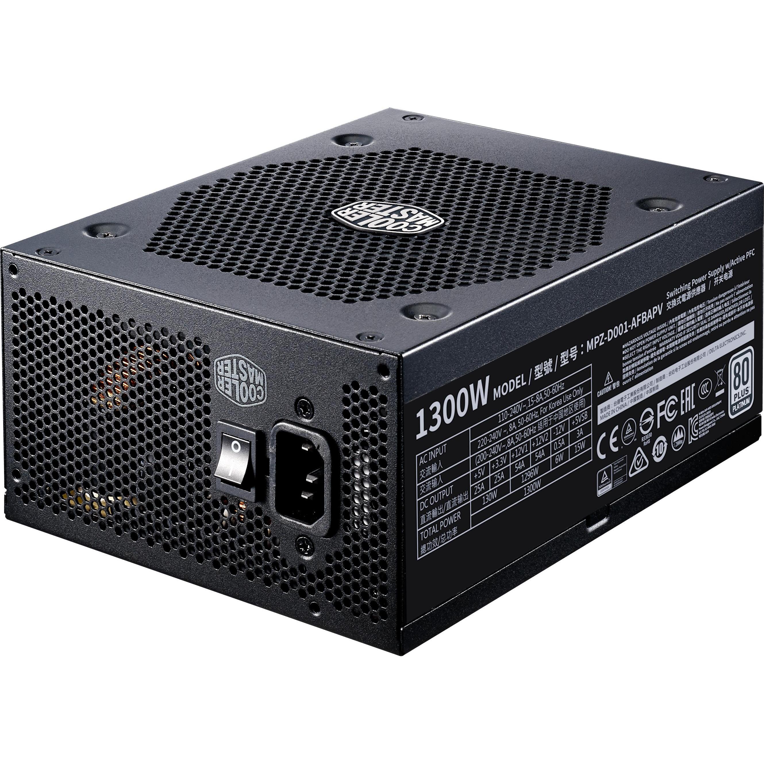 Cooler Master Netzteil, V Serie 1300W (750 W), PC Netzteil, Schwarz