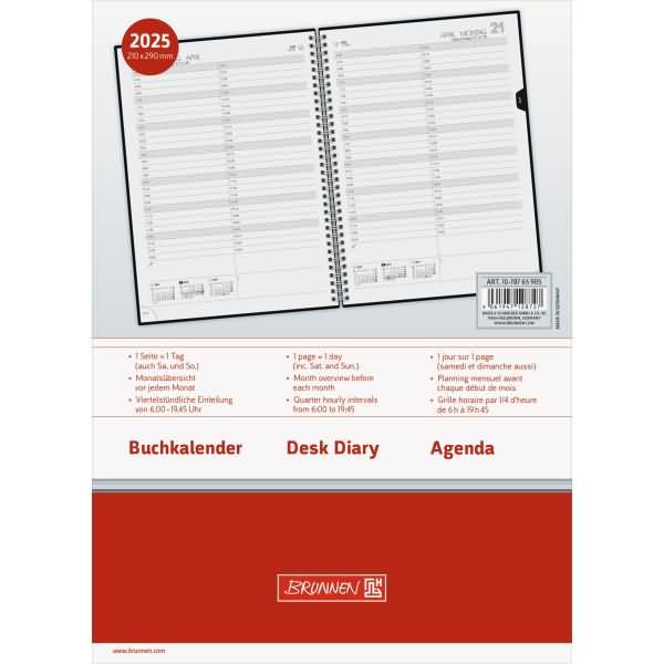 Produktbild Buchkalender Modell 787 (2025) (A4, Jahresansicht)