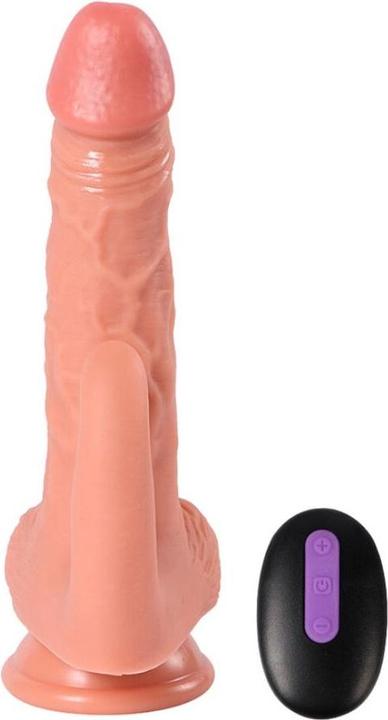 Produktbild Shequ - Hayden Dildo Und Klitorisstimulator Mit Vibration Und Fernbedienung 16 cm