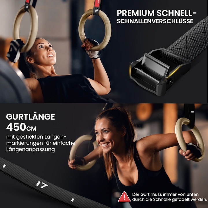 Produktbild BeMaxx Turnhallenring-Set, Hölzernes