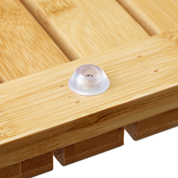 Actual product image Relaxdays Bamboo Bath Mat (65 x 40 x 3 cm)