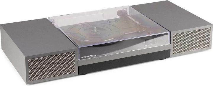 Produktbild Fenton Platenspeler met Bluetooth en Speakers - RP165G - Incl. Naald - Aluminium / zilver (Halbautomatisch)