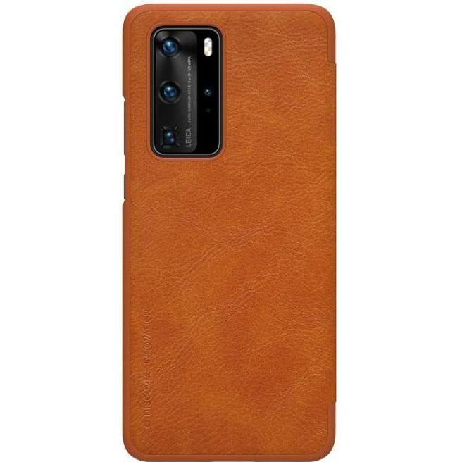 Thumbnail - Nillkin Qin Series (Huawei P40 Pro), Smartphone Hülle, Braun