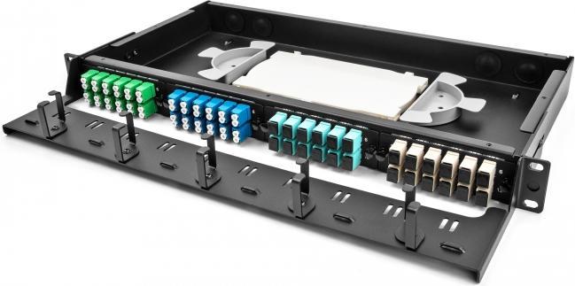 Produktbild Delock LWL Adapter Panel SC Simplex APC 12 port gr