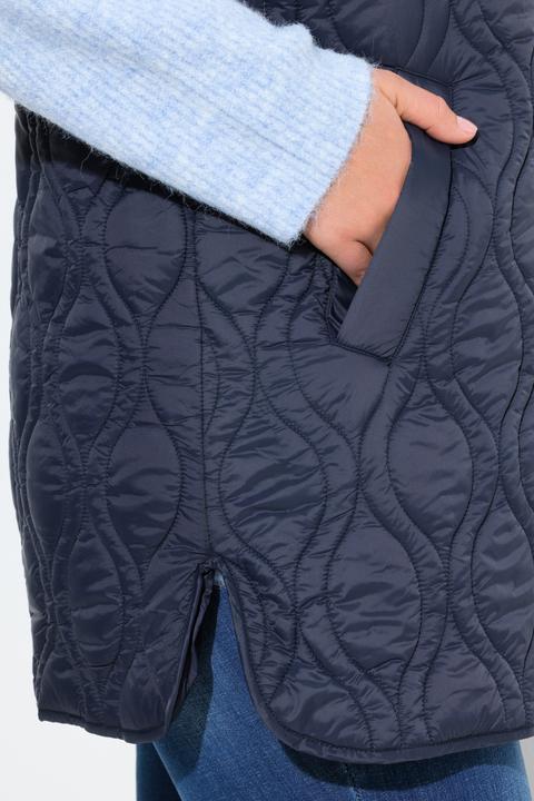 Produktbild Ulla Popken HYPRAR Steppweste, A-Linie, 2-Wege-Zipper, recycelt (46, 48)