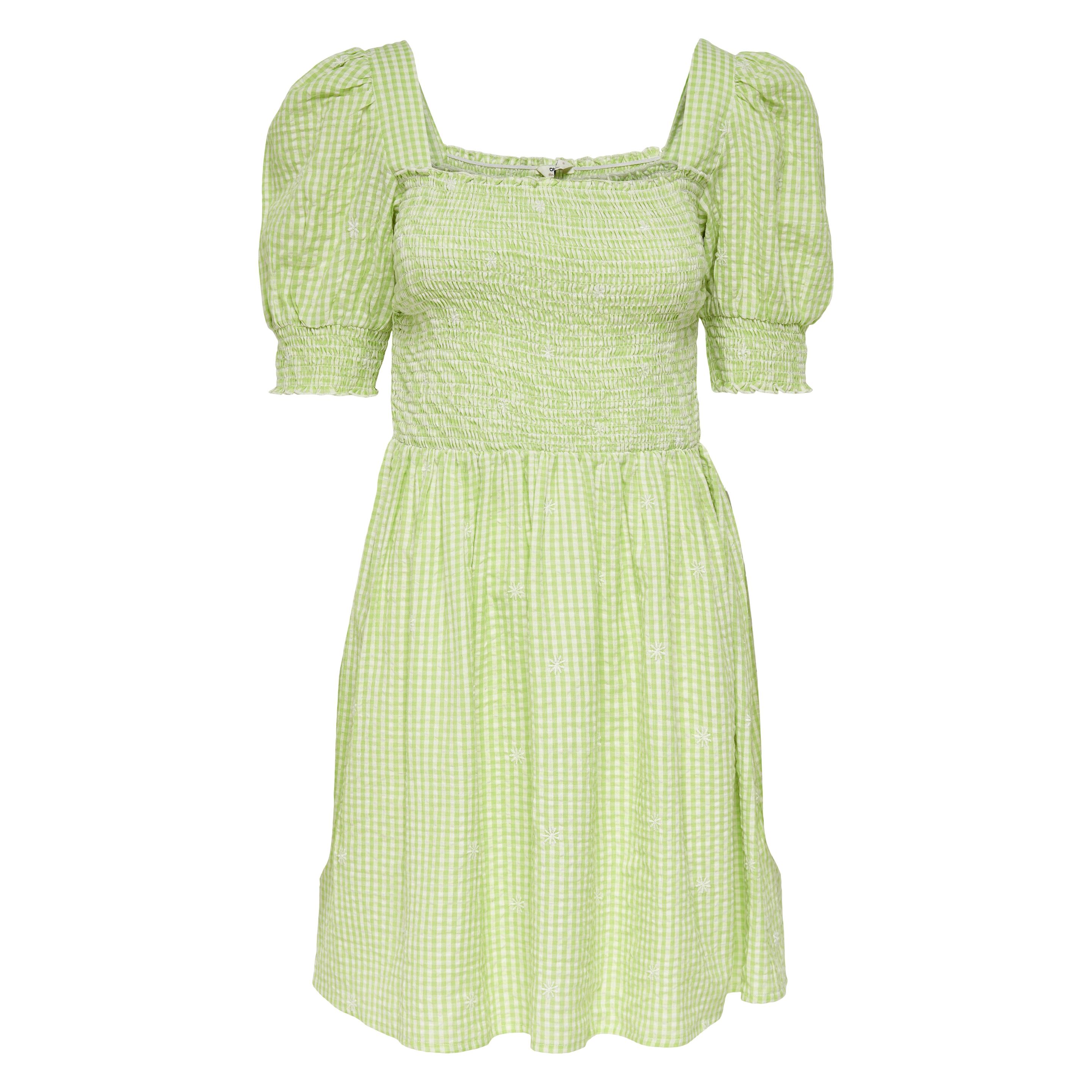 Only, Damen, Kleider, Onlflow Ss Smock Dress Wvn, Grün, (L)