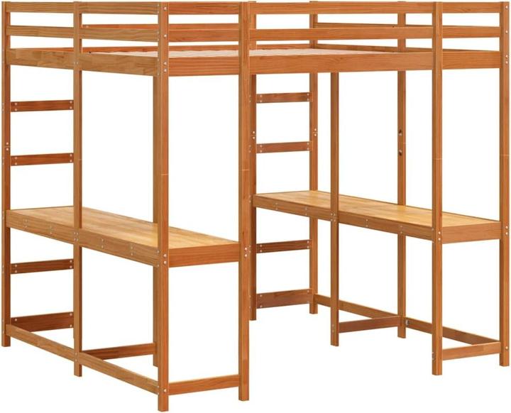 Produktbild VidaXL Hochbett mit Schreibtisch & Leiter (180 x 200 cm)