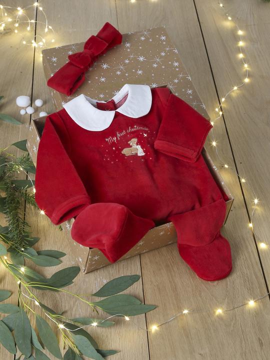 Actual product image Vertbaudet Baby Weihnachts-Geschenkset: Strampler & Haarband (92)