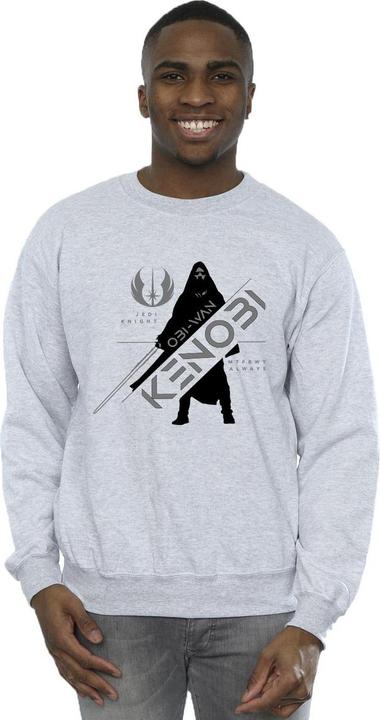 Actual product image Star Wars Mens Obi-Wan Kenobi Jedi Knight Cotton Sweatshirt (M)