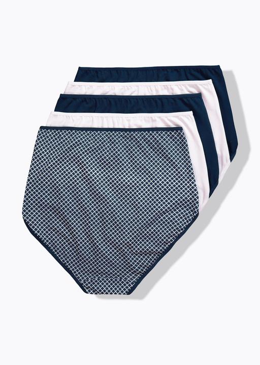 Immagine prodotto Ulla Popken Maxi slip a vita alta in confezione da cinque con fantasia/tinta unita (54, Confezione da 5 pezzi)