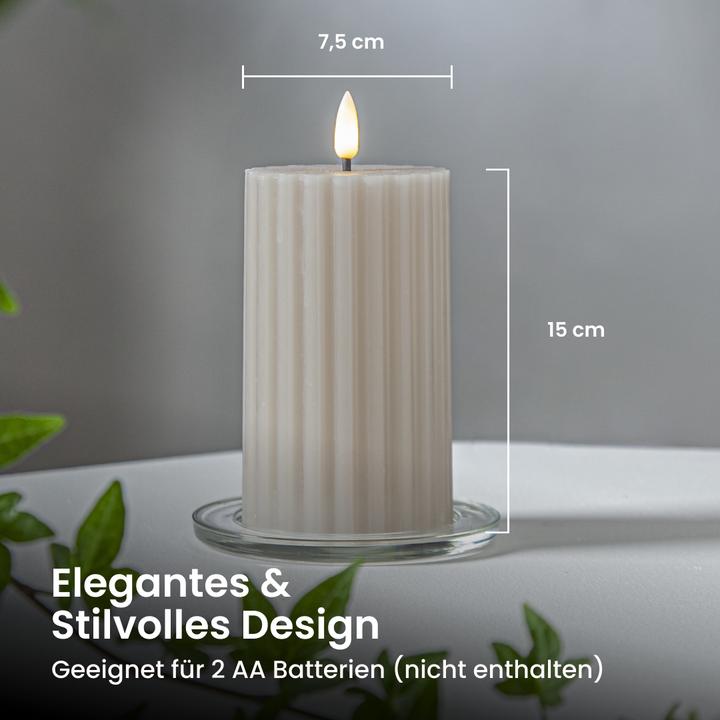 Actual product image Star Trading LED Pillar Candle Flame Stripe (1 x)