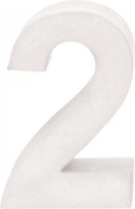 Actual product image Glorex Cardboard Number 2 10X3,5cm
