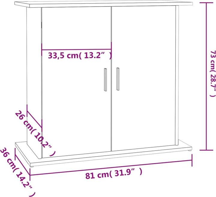 Actual product image vidaXL Aquariumständer