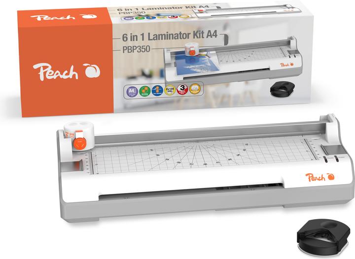 Peach Laminator + roll cutter A4 125 µm (125 µm, A4)