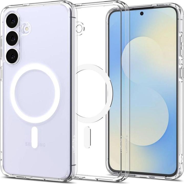 Actual product image Spigen - Ultra Hybrid MagSafe - Samsung Galaxy S25 FE - Clear / White (Samsung Galaxy S25 FE)