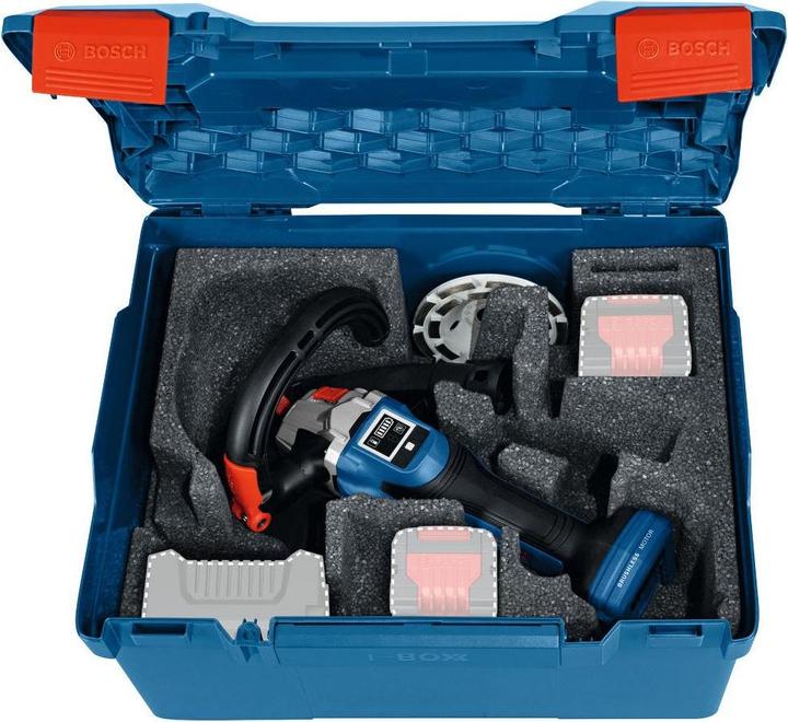 Produktbild Bosch Professional Blau 0601776201 GBR 18V-15 S 18V Accu Betonslijpmachine xcl. accu en lader in L-BOXX (Betonschleifer)