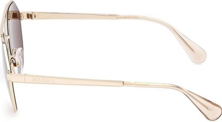 Actual product image Latetobed Max & Co Mo0119 32E Shiny Pale Gold Women's Sunglasses 58/16/140