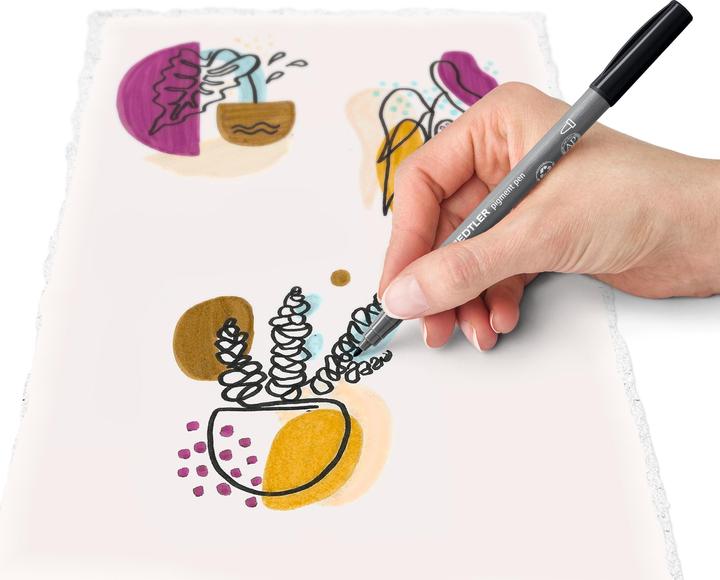 Actual product image Staedtler Brush Lettering Set pigment brush 371 (10x)